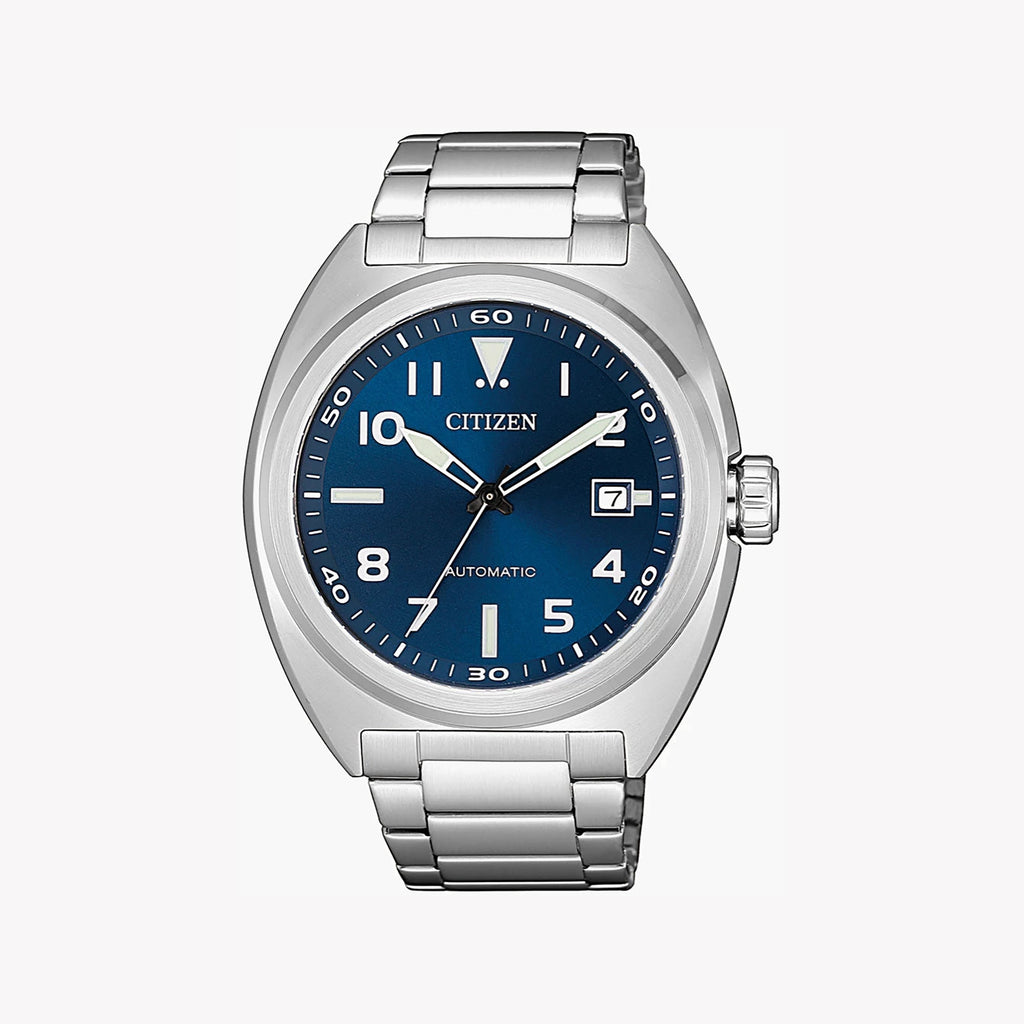 CITIZEN NJ0100-89L DYNAMIC VERSATILITY - MEN'S AUTOMATIC WATCH WITH BOLD BLUE DIAL & STAINLESS STEEL BRACELET