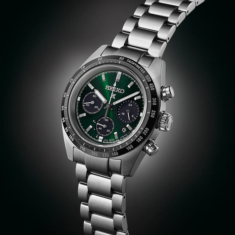 Seiko Prospex Men's Silver Stainless Steel, Green Dial | Ssc933p1 by i-watch