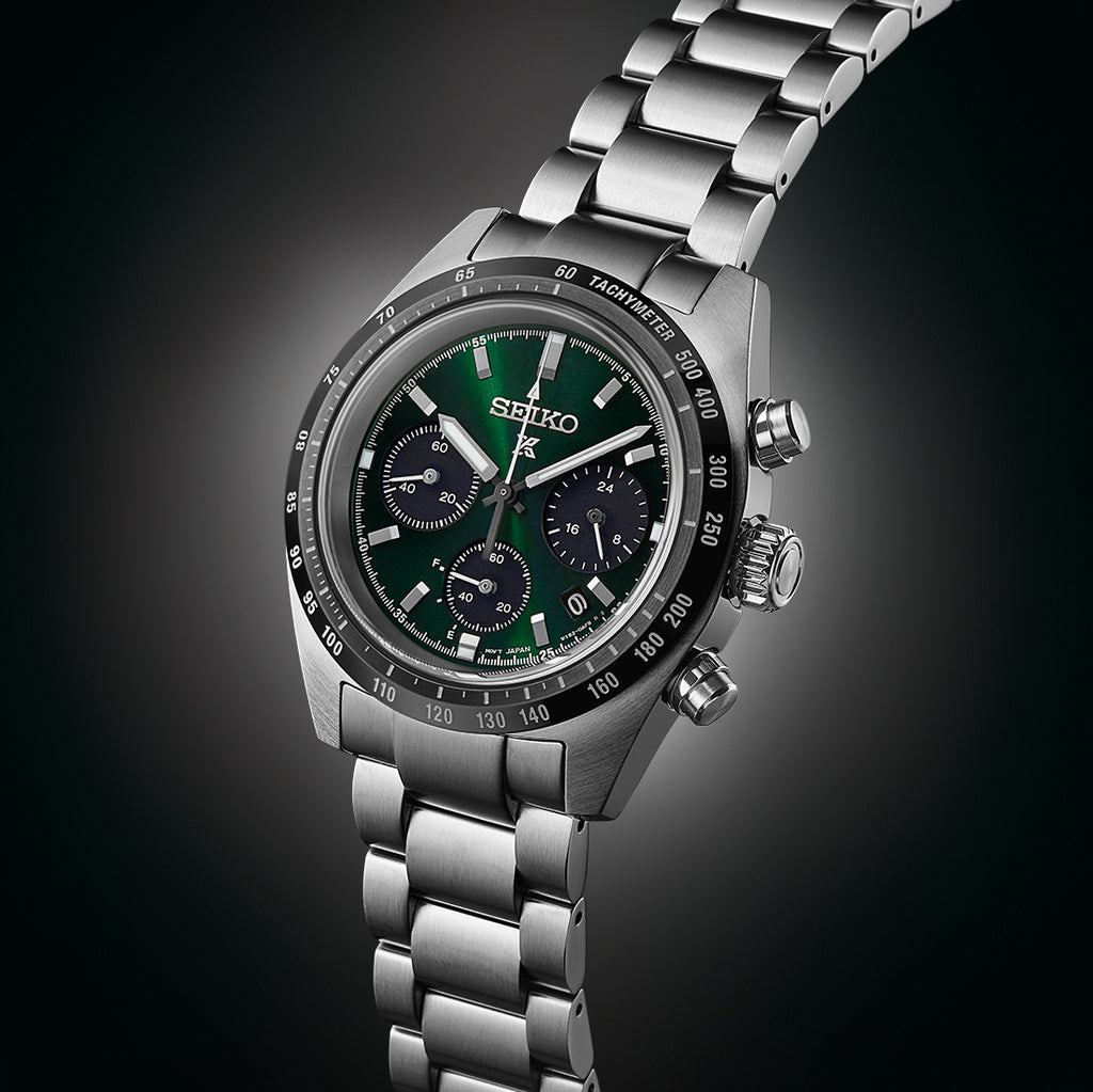 SEIKO PROSPEX SSC933P1 Men's Solar Diver Watch, Green Dial-i-Watch-2