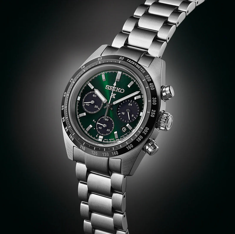 Seiko Prospex Men's Silver Stainless Steel, Green Dial | Ssc933p1 by i-watch