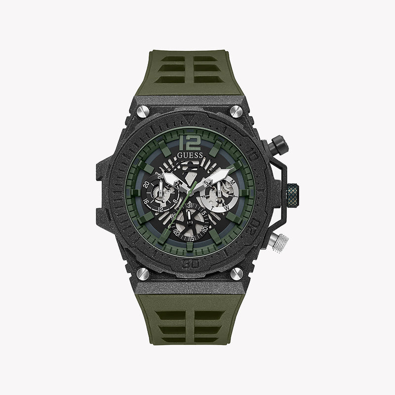 Guess Men's Silver Watch, Multicolor Dial | Gw0325g2 by i-watch