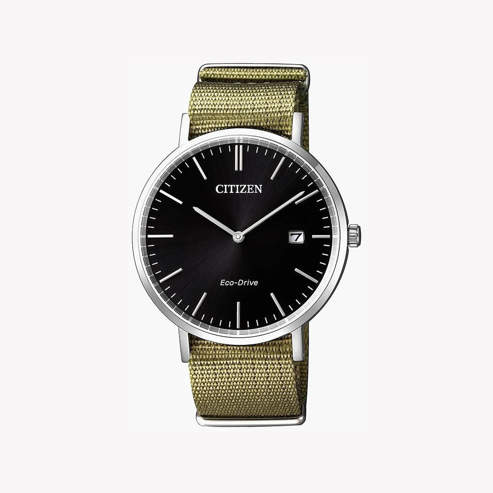 Citizen Au1080-38e Bold Adventure - Men's Eco-Drive Timepiece With Olive Nylon Band by i-watch