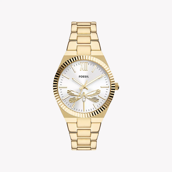 Fossil Women's Gold Stainless Steel Watch, Silver Dial | Es5262 by i-watch