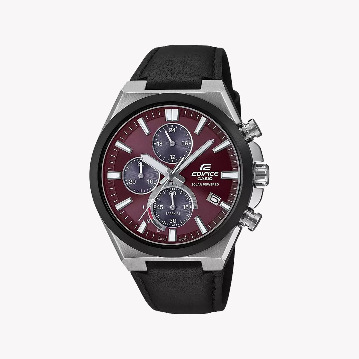 EDIFICE EFS-S630BL-5AVUEF - STUNNING RED DIAL & SLEEK STAINLESS STEEL MEN'S WATCH