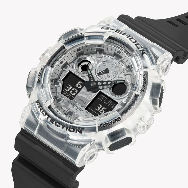 G-Shock Men's Black Resin Watch, Digital Dial | Ga-100skc-1adr by i-watch