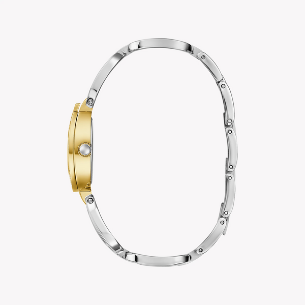 Guess Women's Silver & Gold Watch, White Dial | Gw0683l6 by i-watch
