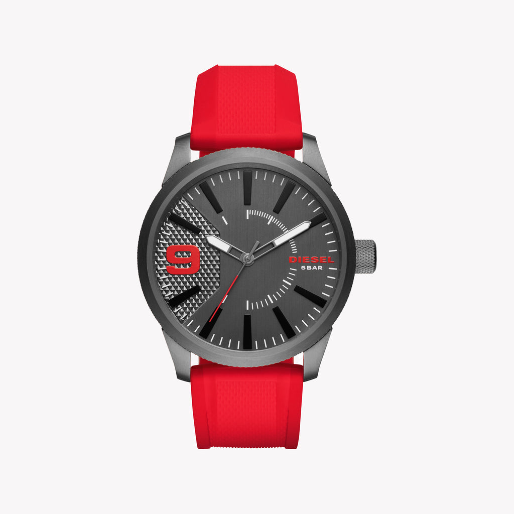 DIESEL DZ1806 BOLD STYLING - DYNAMIC RED & GREY MEN'S WATCH FOR ADVENTUROUS LIFESTYLES