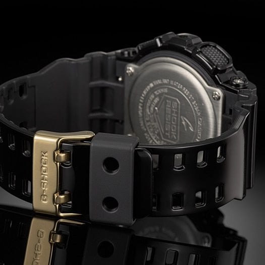 CASIO G-SHOCK GA-140GB-1A1DR - ساعة رياضية أنيقة للرجال بتصميم أسود أنيق ومقاومة للماء حتى عمق 200 متر