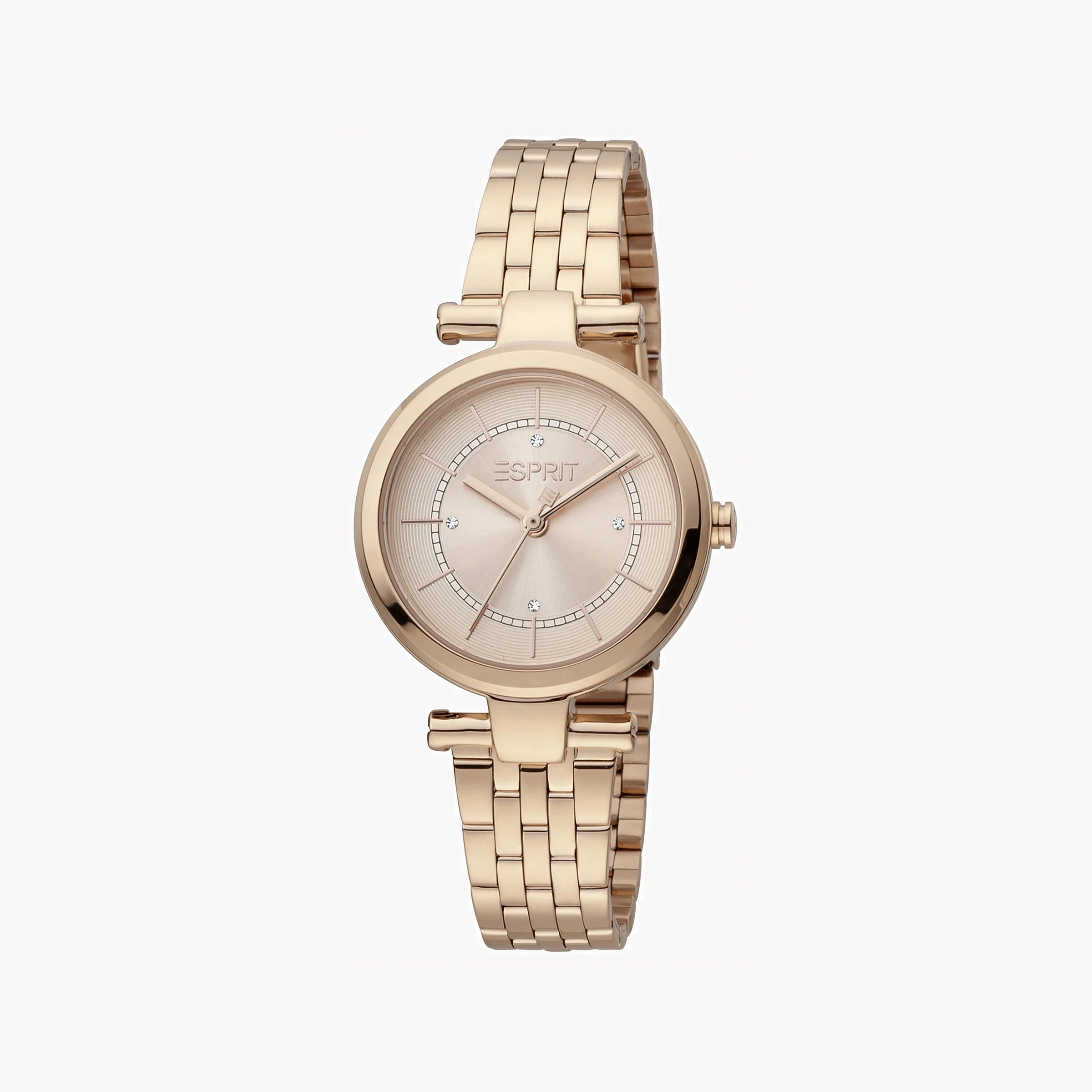 ESPRIT Women's Watch with Rose Gold Stainless Steel Case and Rose Gold Stainless Steel Band