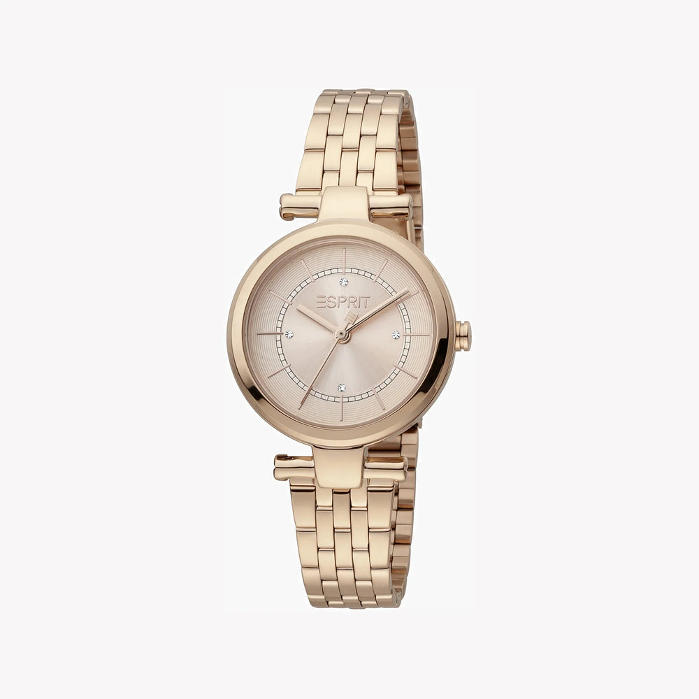 Esprit Women's Rose Gold Stainless Steel Watch, Round Case | Esm-12345 by i-watch