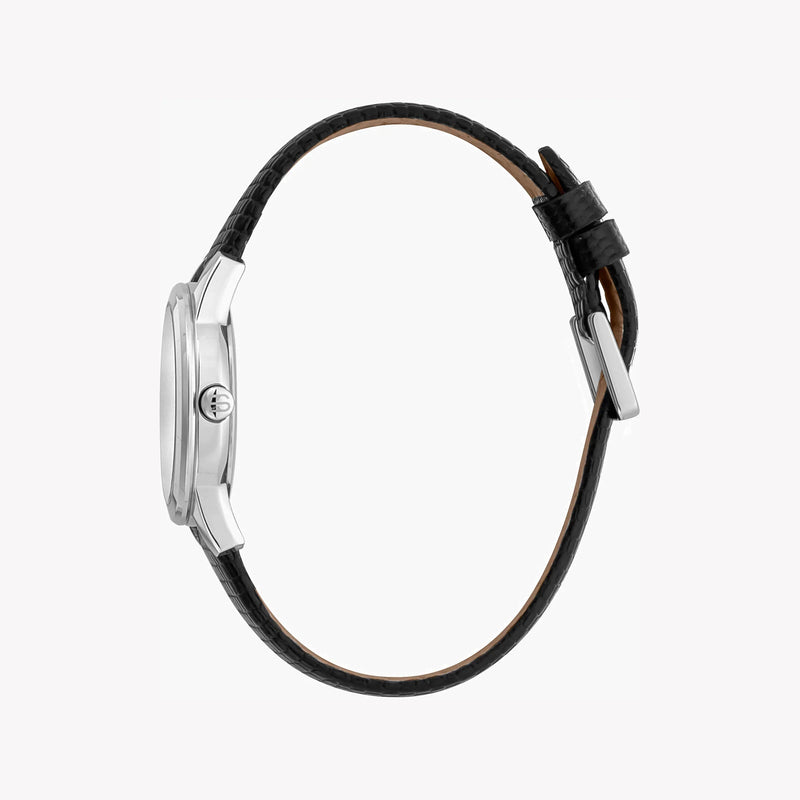 Esprit Women's Black Leather Watch, Silver Dial | ES1L239L1015 by i-watch