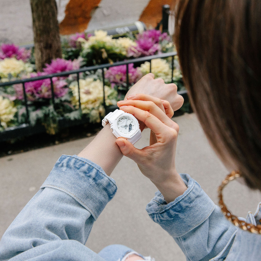 CASIO G-SHOCK GMA-P2100ST-7A ELEGANT ADVENTURE - STUNNING WHITE & GOLD WOMEN'S WATCH-i-Watch-6