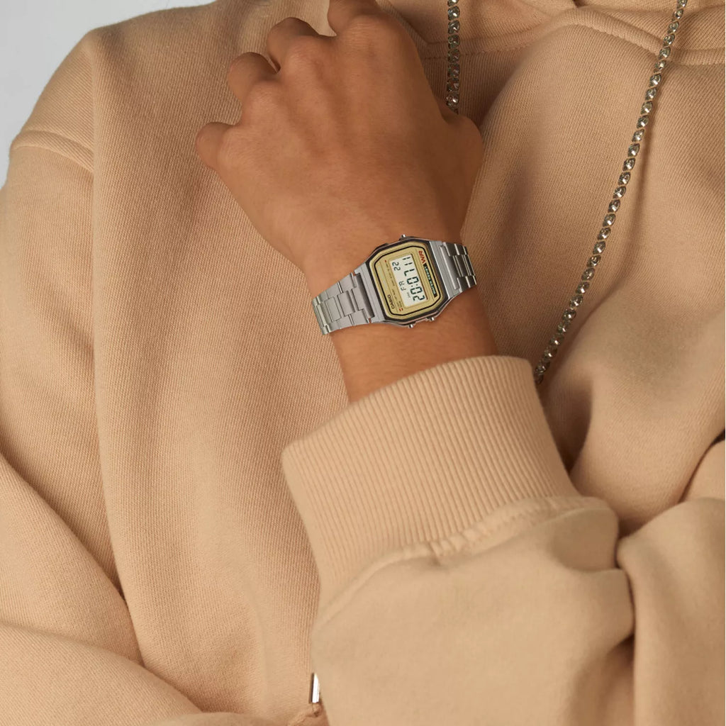 CASIO A158WEA-9EF ELEGANT TIMEKEEPER - VERSATILE UNISEX WATCH WITH STYLISH METAL STRAP-i-Watch-2