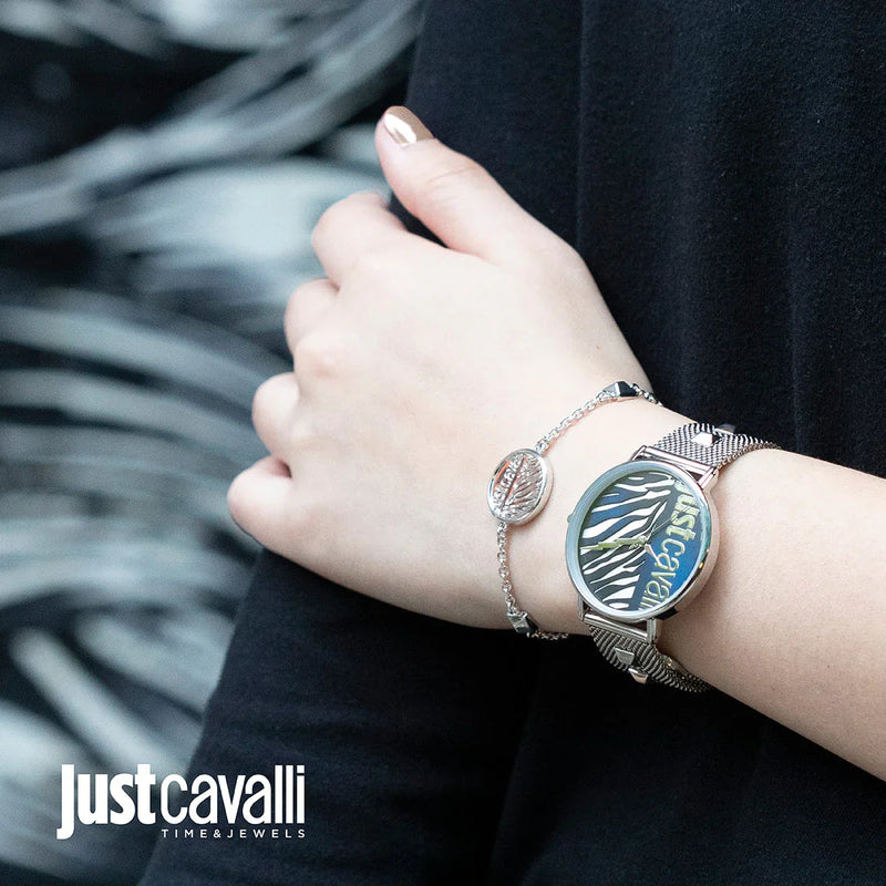 Just Cavalli Women's Silver Watch, Elegant Design | Jc1l077m0055 by i-watch