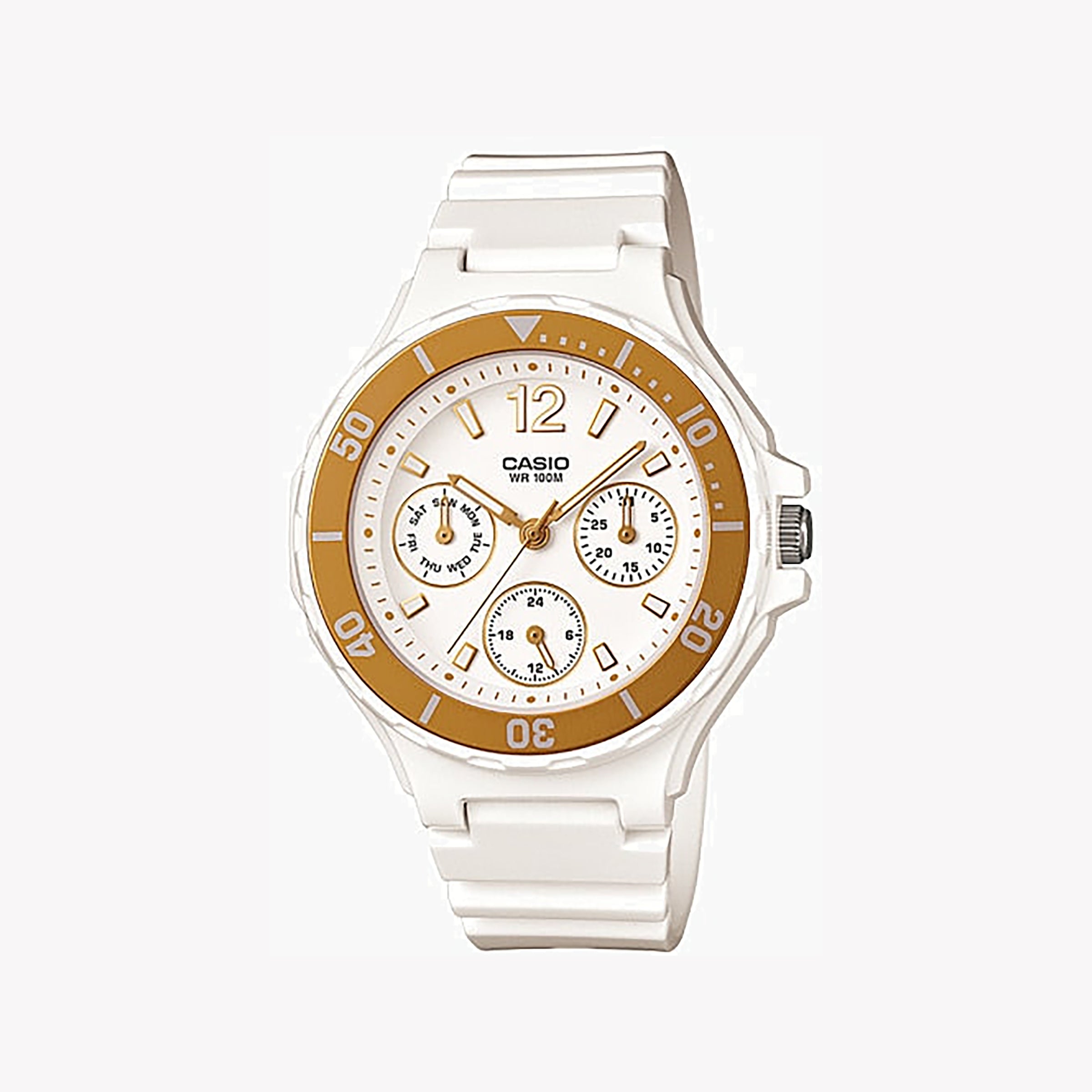 CASIO LRW-250H-9A1VDF TIMELESS ELEGANCE - VERSATILE WOMEN’S WATCH WITH WHITE RESIN BAND & DIAL