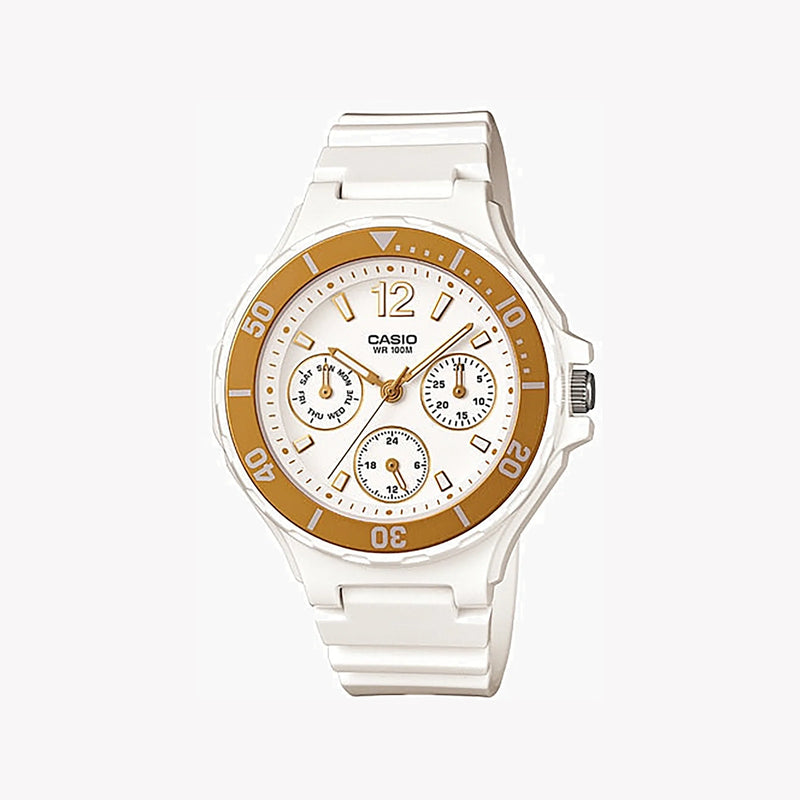 Casio Lrw-250h-9a1vdf Timeless Elegance - Versatile Women’S Watch With White Resin Band & Dial by i-watch