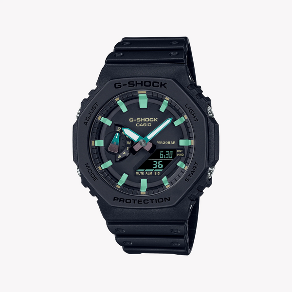 G-Shock Men's Black Resin Watch, All-Black | Ga-2100rc-1adr by i-watch