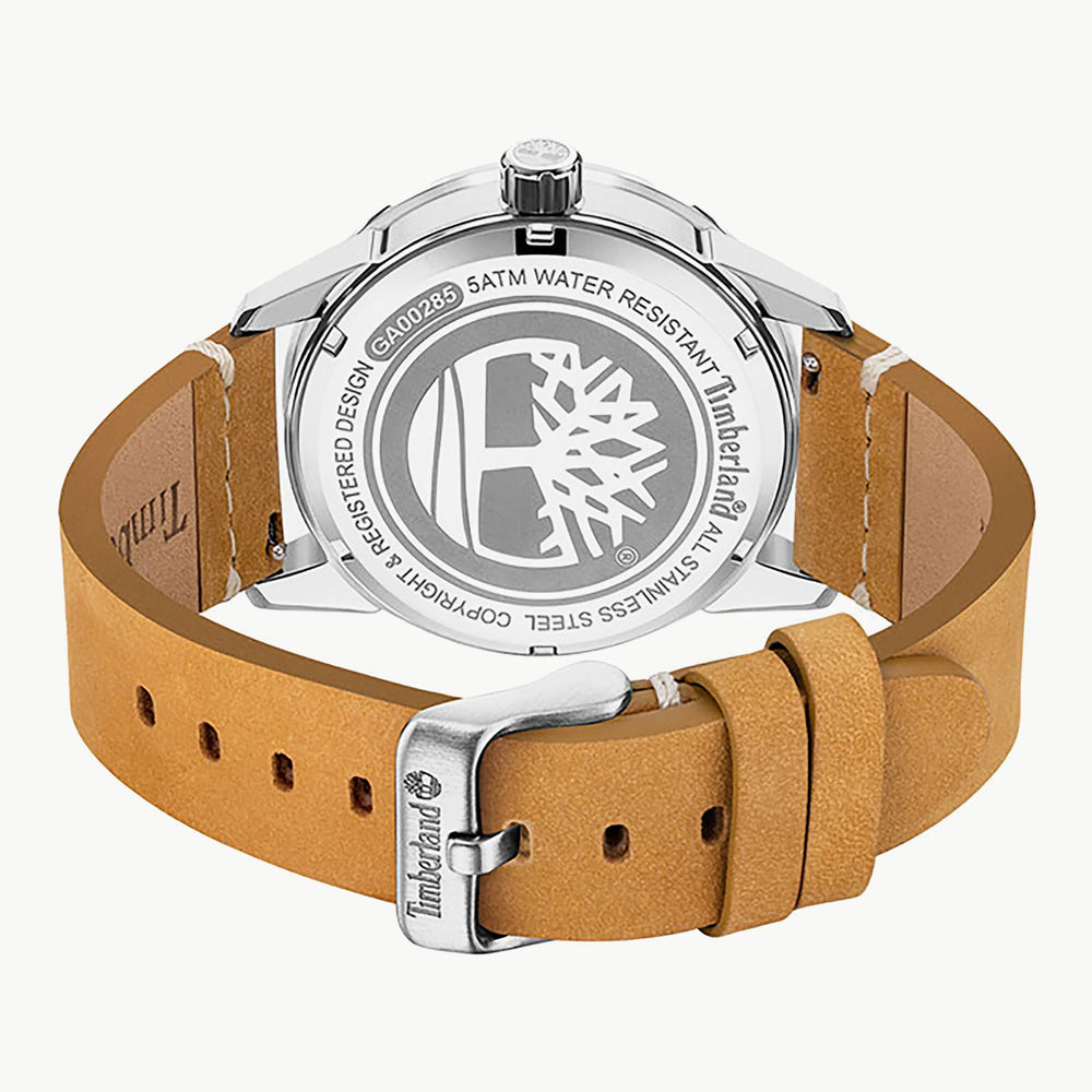 Timberland Men's Brown Leather Watch, Silver Case | Tdwga0028501 by i-watch