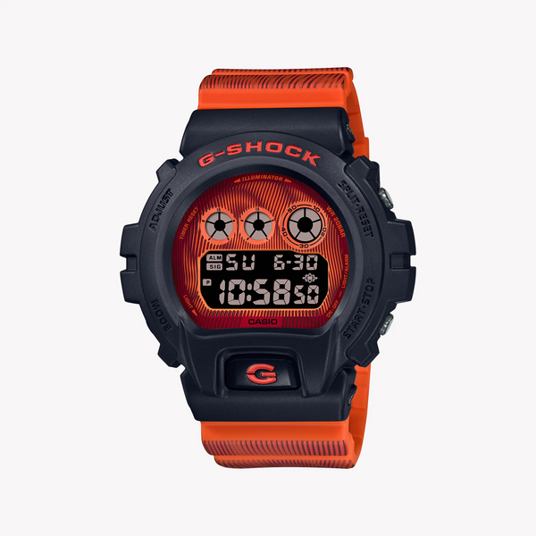 G-Shock Men's Black & Red Resin Watch, Digital | Dw-6900td-4dr by i-watch