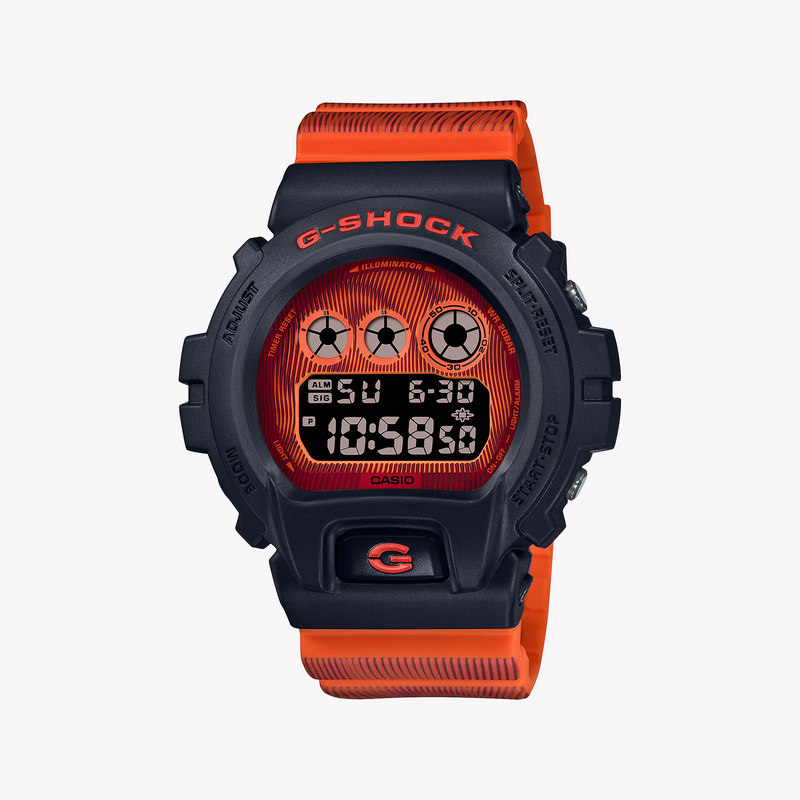 G-Shock Men's Black & Red Resin Watch, Digital | Dw-6900td-4dr by i-watch