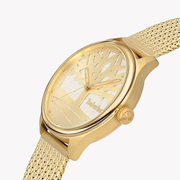 Timberland Men's Gold Stainless Steel Watch, Gold Dial | Tdwlg2200302 by i-watch