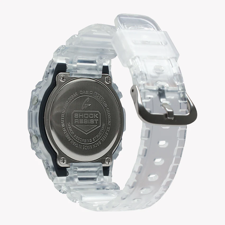 G-Shock Men's Silver Resin Watch, White Band | Dw-5600ske-7dr by i-watch