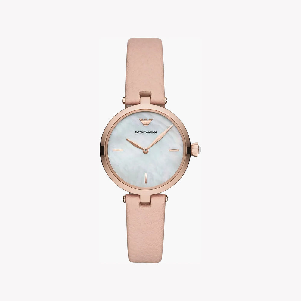 Emporio Armani Women's Rose Gold Watch, Pink Leather | Ar11199 by i-watch