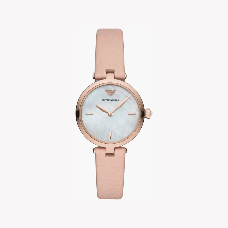 Emporio Armani Women's Rose Gold Watch, Pink Leather | Ar11199 by i-watch