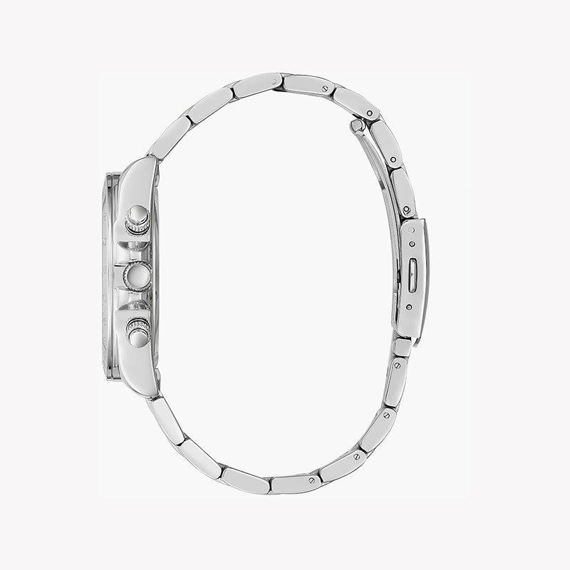 Guess Women's Silver Stainless Steel Watch, White Dial | Gw0314l1 by i-watch