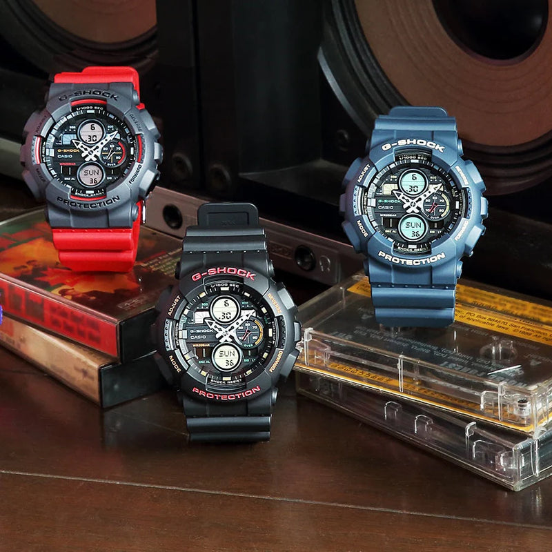 G-Shock Men's Black Resin Watch, Digital Dial | Ga-140gb-1a1dr by i-watch