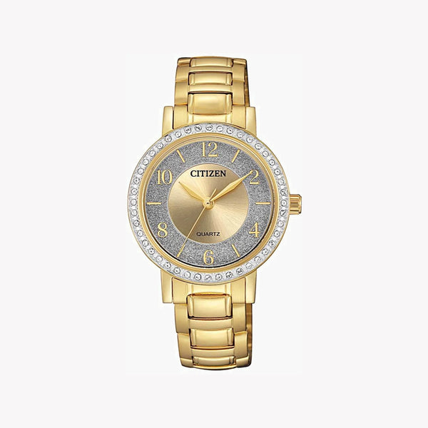Citizen El3042-50p Radiant Splash - Vibrant Women's Watch With Gold Case & Multi-Colored Dial by i-watch
