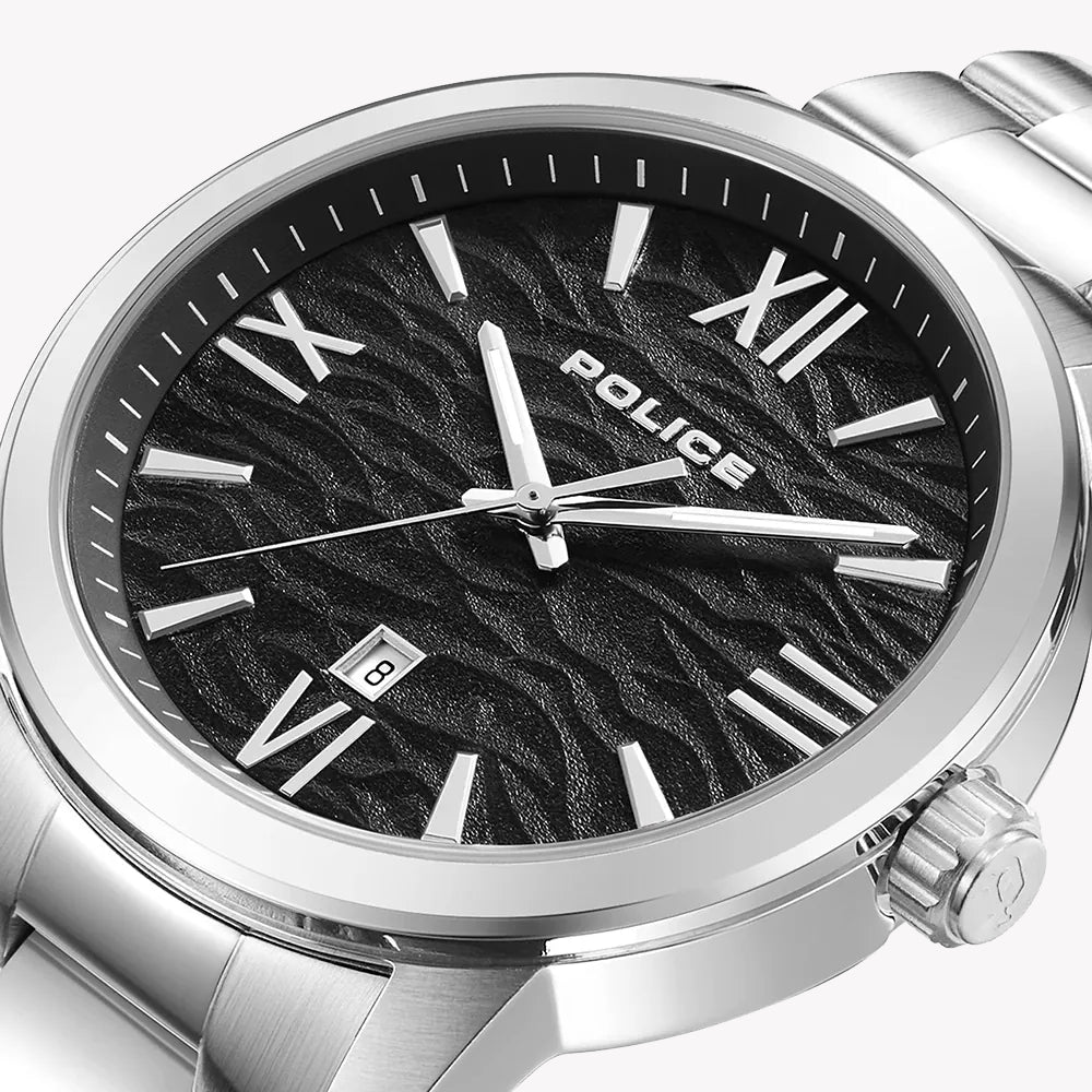POLICE PEWJH0004904 - ELEGANT SILVER TIMEPIECE WITH DRAMATIC BLACK DIAL FOR THE MODERN GENTLEMAN-i-Watch-3