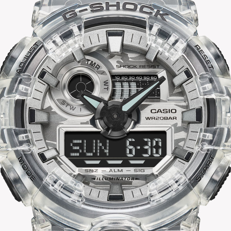 G-Shock Men's Silver & Black Resin Watch | Ga-700skc-1adr by i-watch