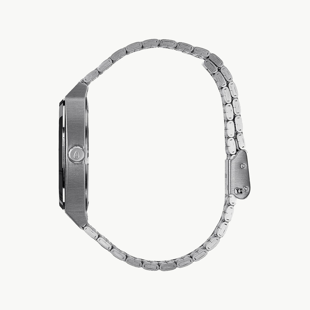 NIXON A045-000 CLASSIC EDGE - SILVER STAINLESS STEEL MEN'S WATCH WITH BLACK DIAL & WATER RESISTANCE-i-Watch-2