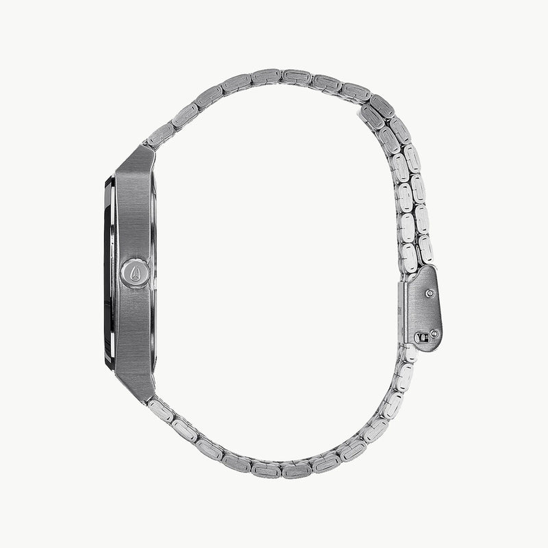 NIXON A045-000 CLASSIC EDGE - SILVER STAINLESS STEEL MEN'S WATCH WITH BLACK DIAL & WATER RESISTANCE-i-Watch-2