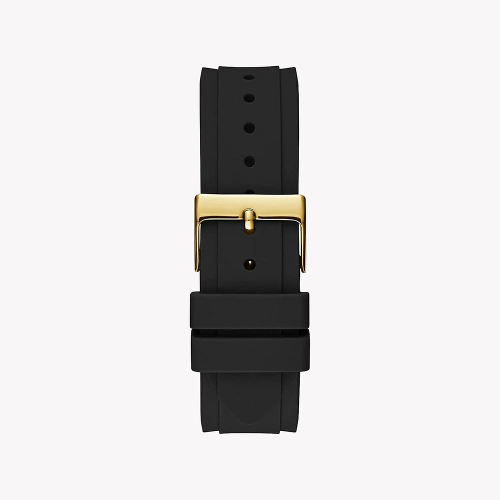 Chic Flair Women's Gold Watch, Black Silicone Band | Gw0482l1 by i-watch