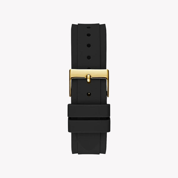 Chic Flair Women's Gold Watch, Black Silicone Band | Gw0482l1 by i-watch