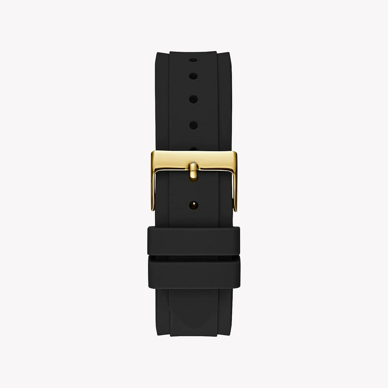 Chic Flair Women's Gold Watch, Black Silicone Band | Gw0482l1 by i-watch