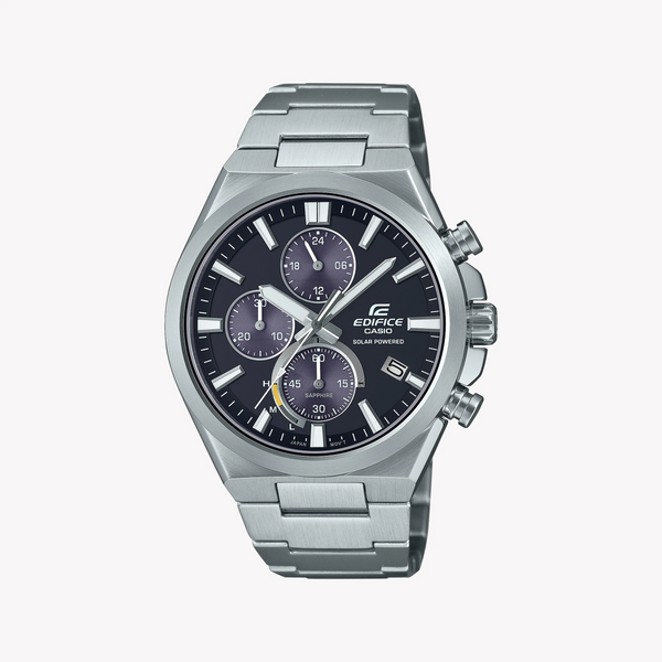 Casio Edifice Men's Silver Stainless Steel, Black Dial | Efs-S630d-1avuef by i-watch
