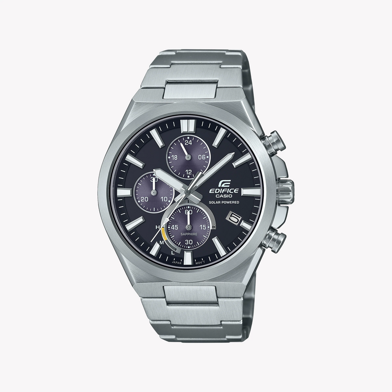 Casio Edifice Men's Silver Stainless Steel, Black Dial | Efs-S630d-1avuef by i-watch