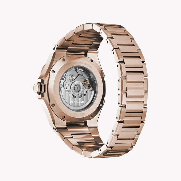 D1 MILANO Men's Rose Gold Watch, Black Dial | D1-SKBJ12 by i-watch