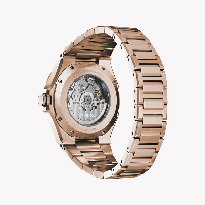 D1 MILANO Men's Rose Gold Watch, Black Dial | D1-SKBJ12 by i-watch