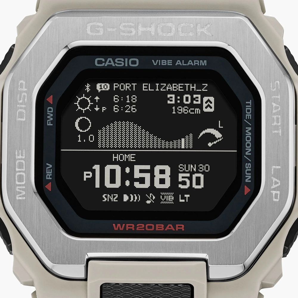 G-Shock Men's White Resin Watch, Stainless Steel | Gbx-100-8dr by i-watch