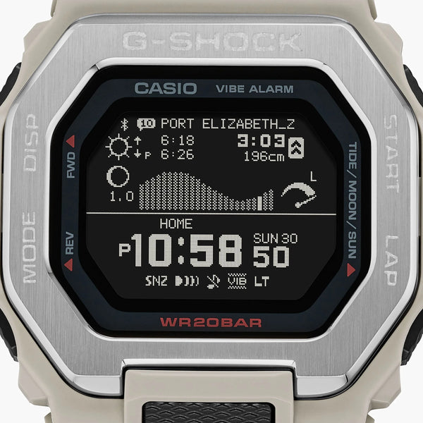 G-Shock Men's White Resin Watch, Stainless Steel | Gbx-100-8dr by i-watch