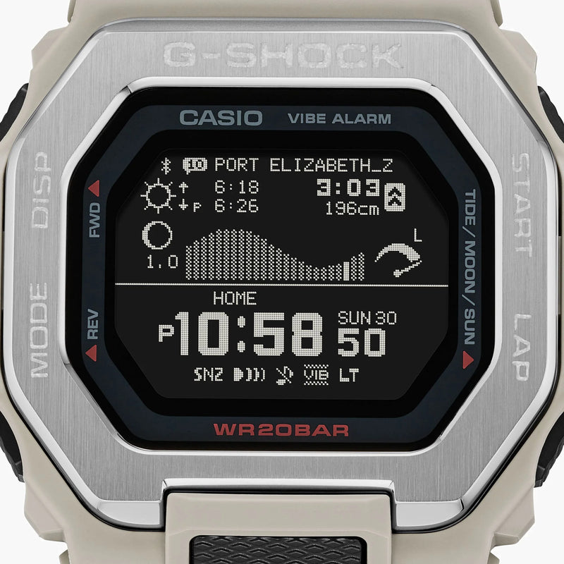 G-Shock Men's White Resin Watch, Stainless Steel | Gbx-100-8dr by i-watch