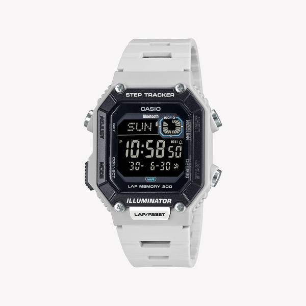 Casio Unisex White Resin Watch, Digital Display | Ws-B1000-8bvdf by i-watch