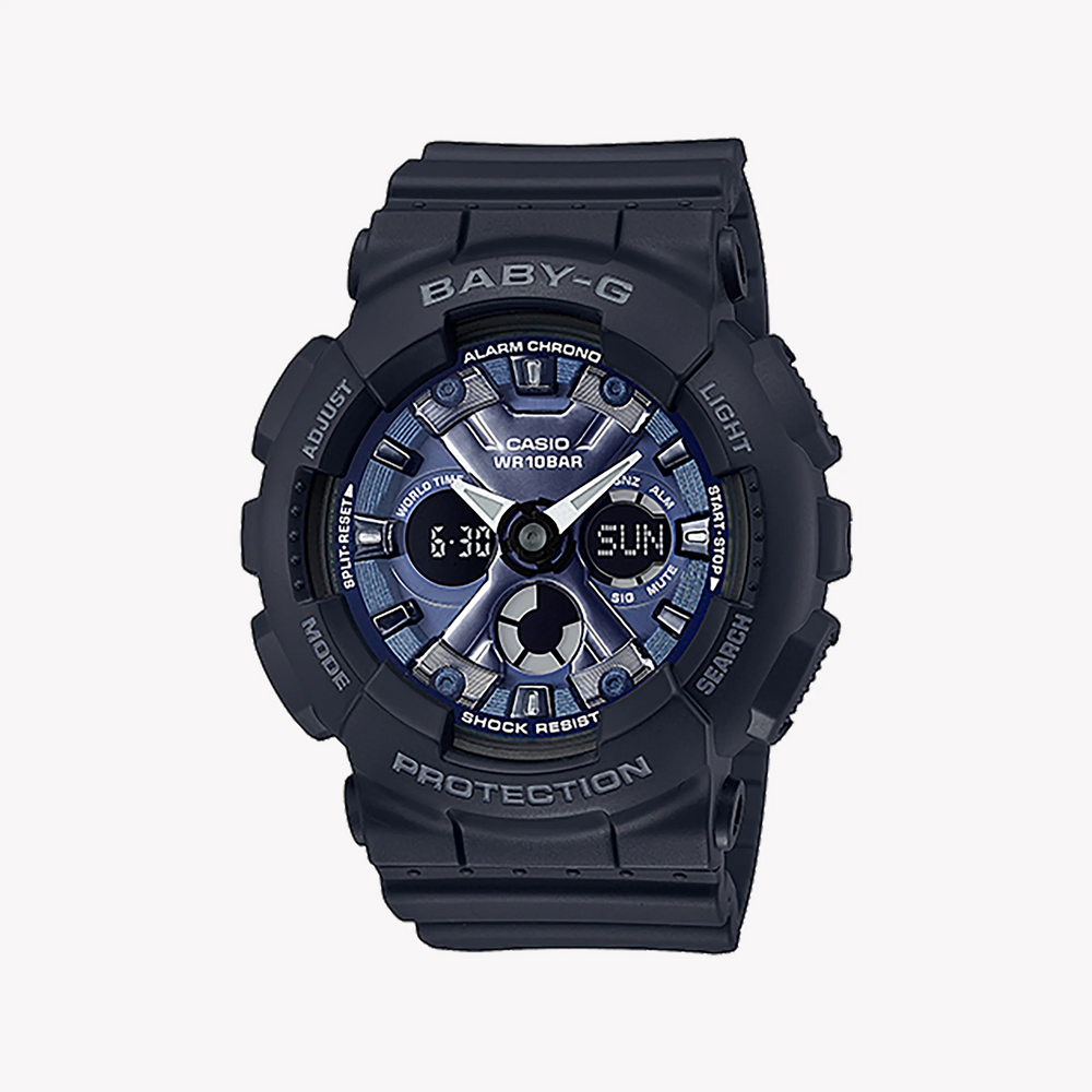 Ba-130-1a2dr Baby-G Sporty Elegance - Black Resin & Digital Dial Women's Watch by i-watch