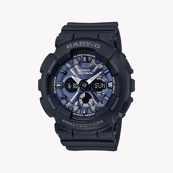 Ba-130-1a2dr Baby-G Sporty Elegance - Black Resin & Digital Dial Women's Watch by i-watch