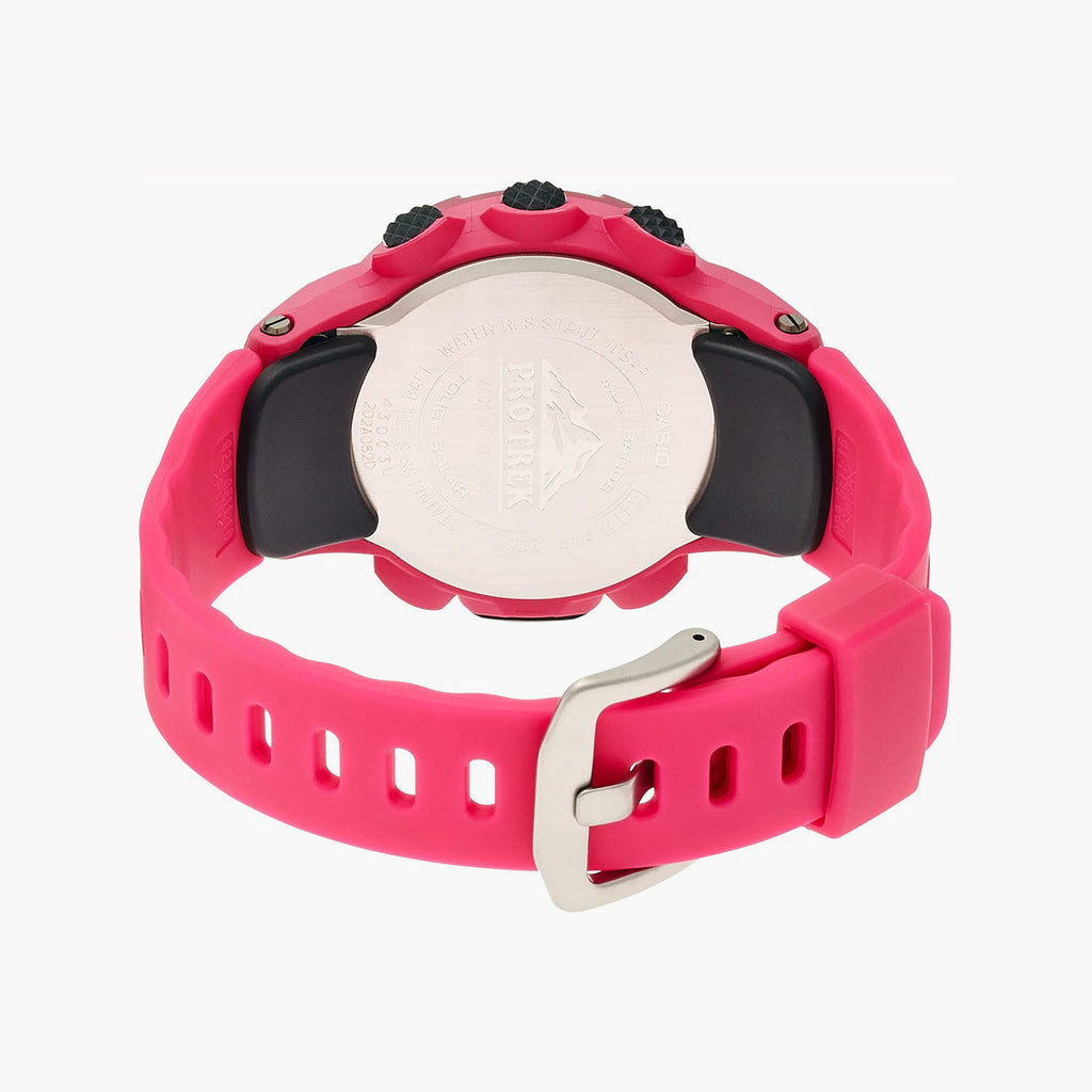 CASIO PRW-3000-4BER CHIC ADVENTURER - ELEGANT SOLAR WOMEN'S WATCH WITH PINK RESIN BAND-i-Watch-2