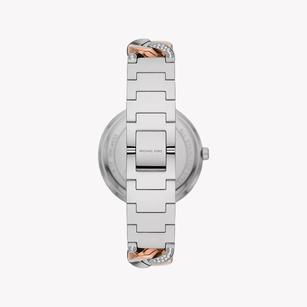Michael Kors Women's Silver-Rose Gold Watch, White Dial | Mk4634 by i-watch